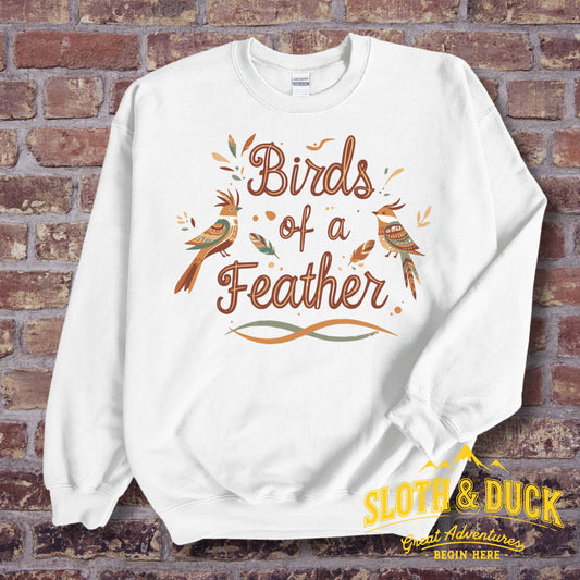 "Birds of a Feather" Sweatshirt, Round Neck Pullover