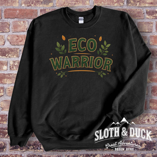 "Eco Warrior" Sweatshirt, Round Neck Pullover