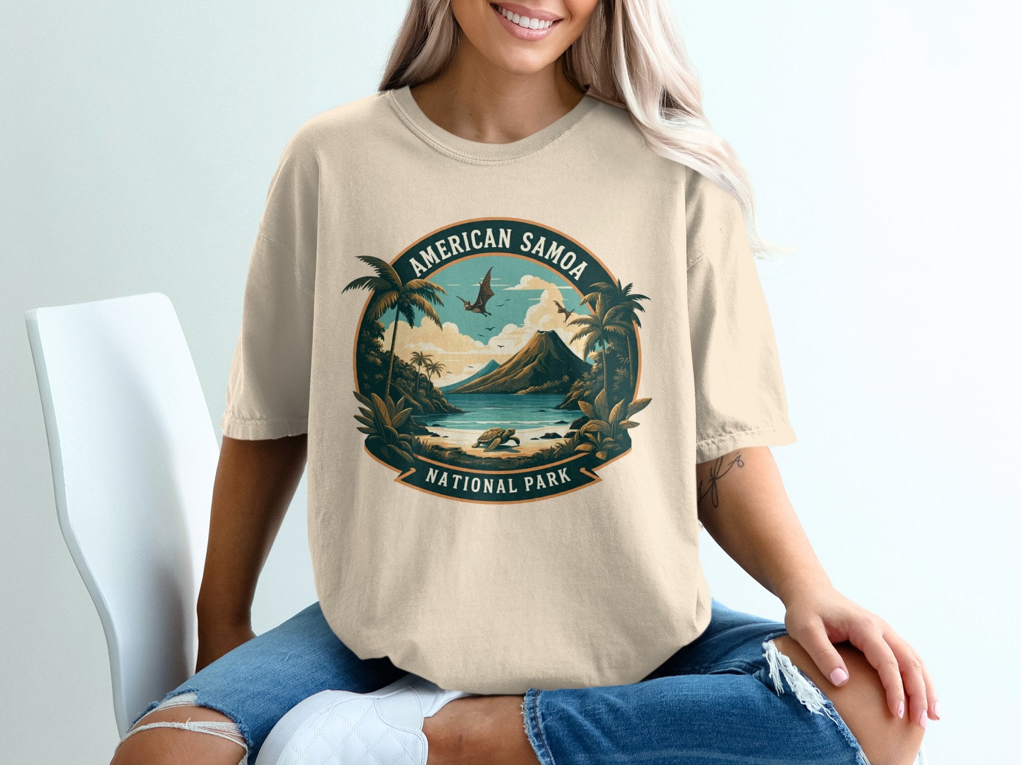 American Samoa National Park Light Yellow T Shirt