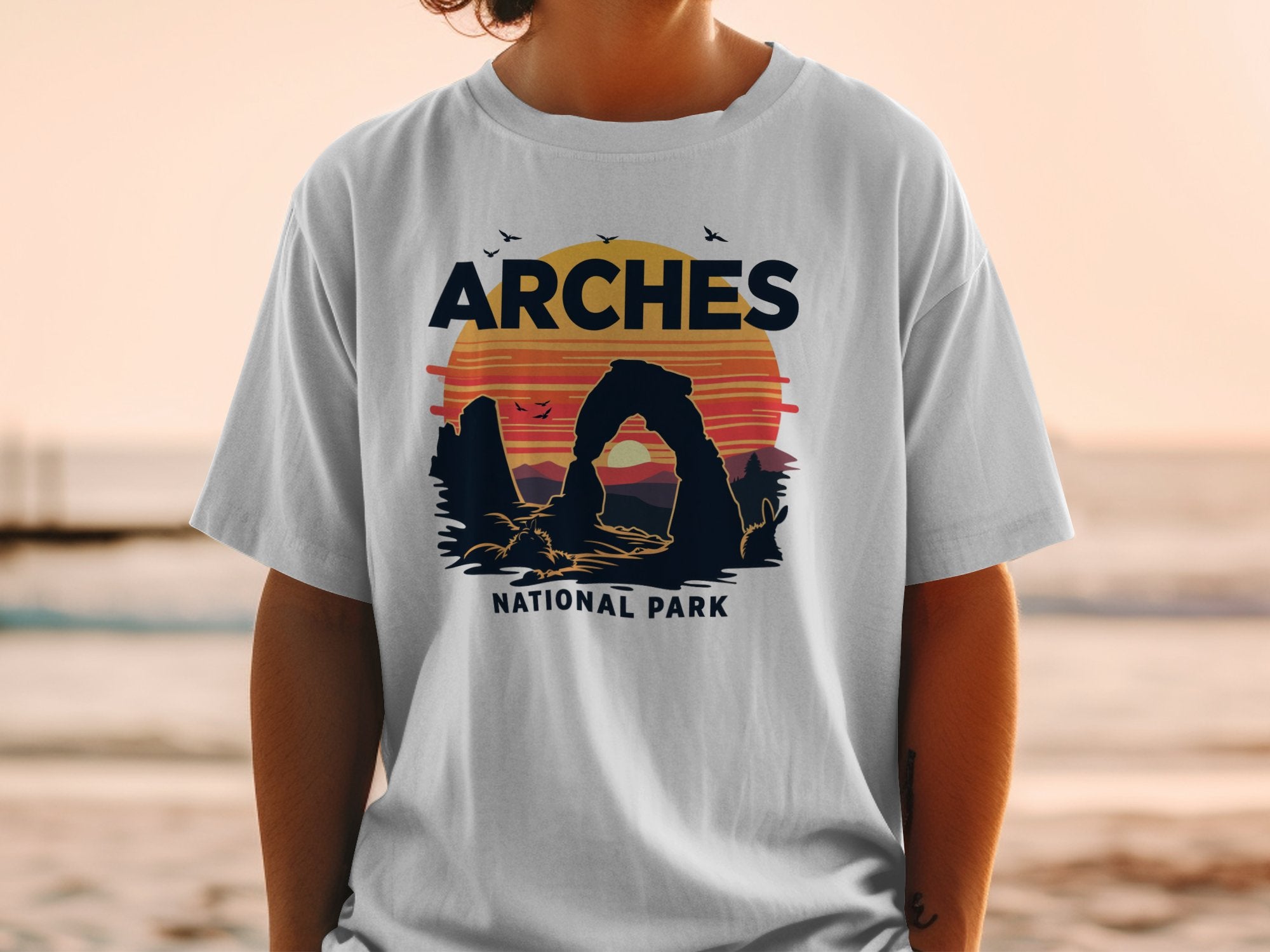 Arches National Park Light Blue T Shirt