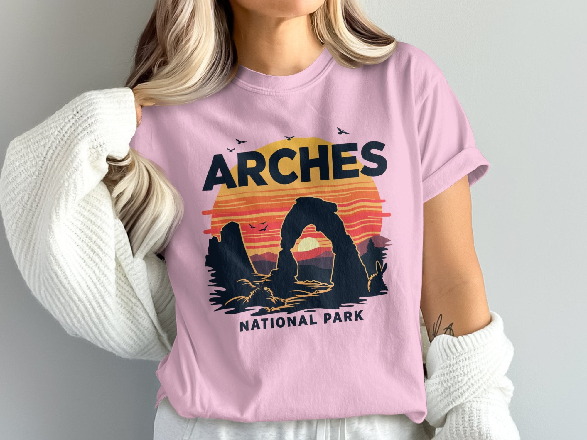 Arches National Park Light Pink T Shirt