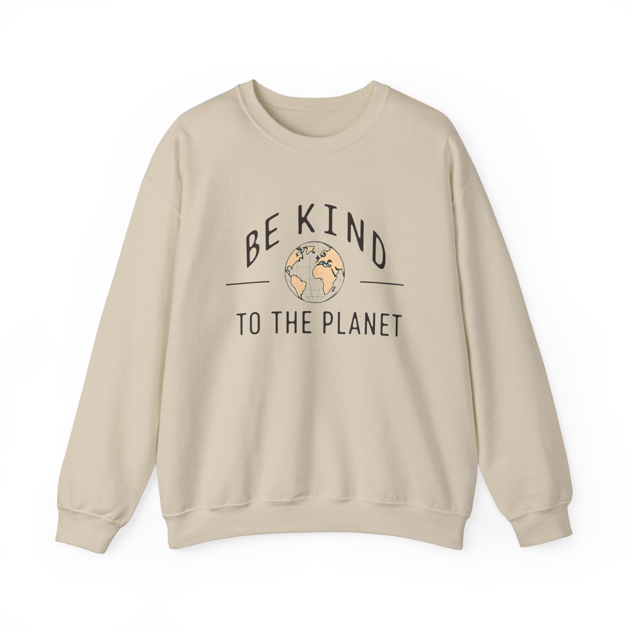 Be Kind To The Planet Beige Crewneck Sweater