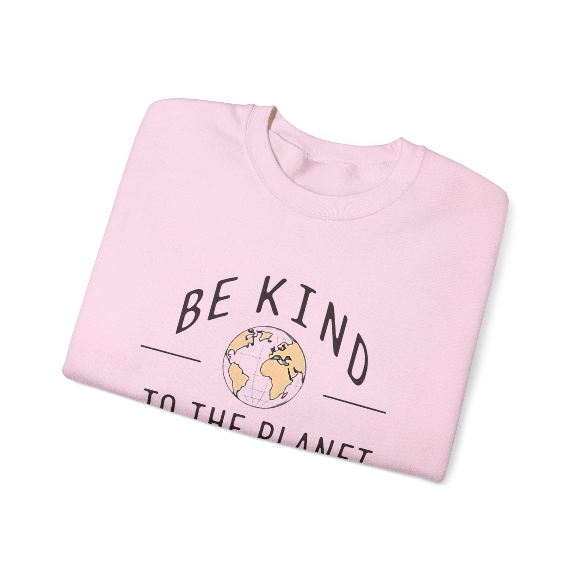 Be Kind To The Planet Light Pink Crewneck Sweater