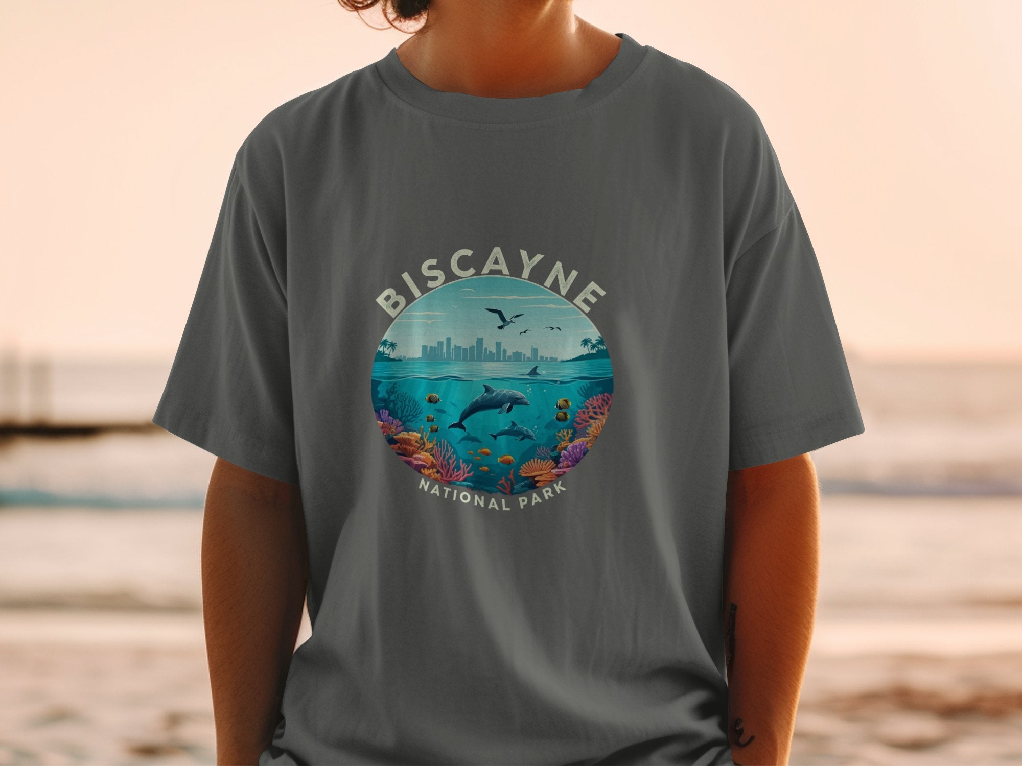 Biscayne National Park grey t shirt