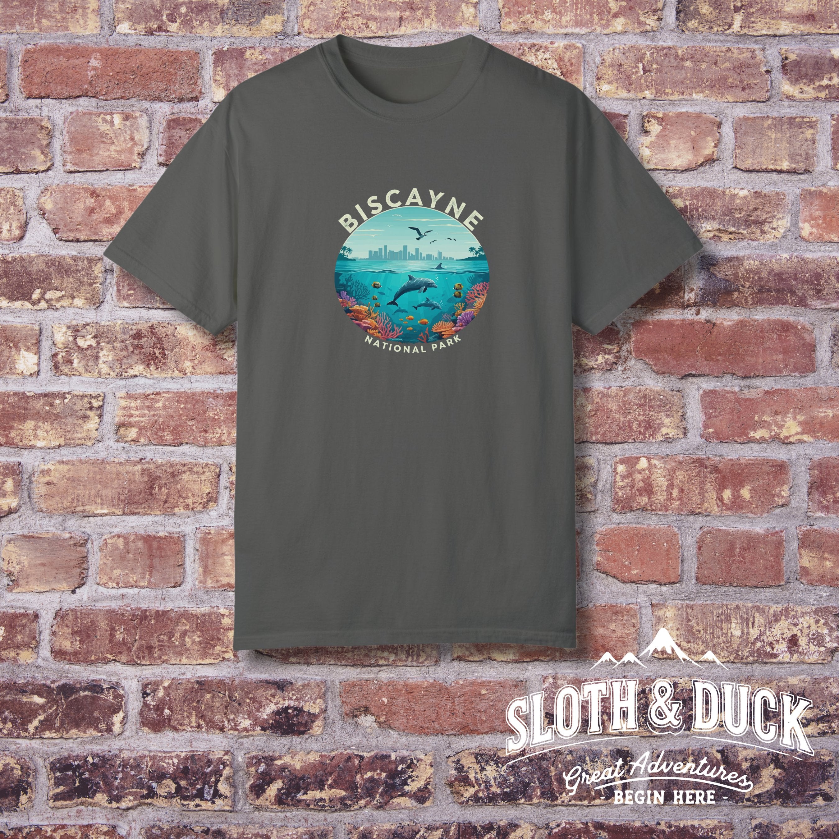 Biscayne National Park olive t shirt