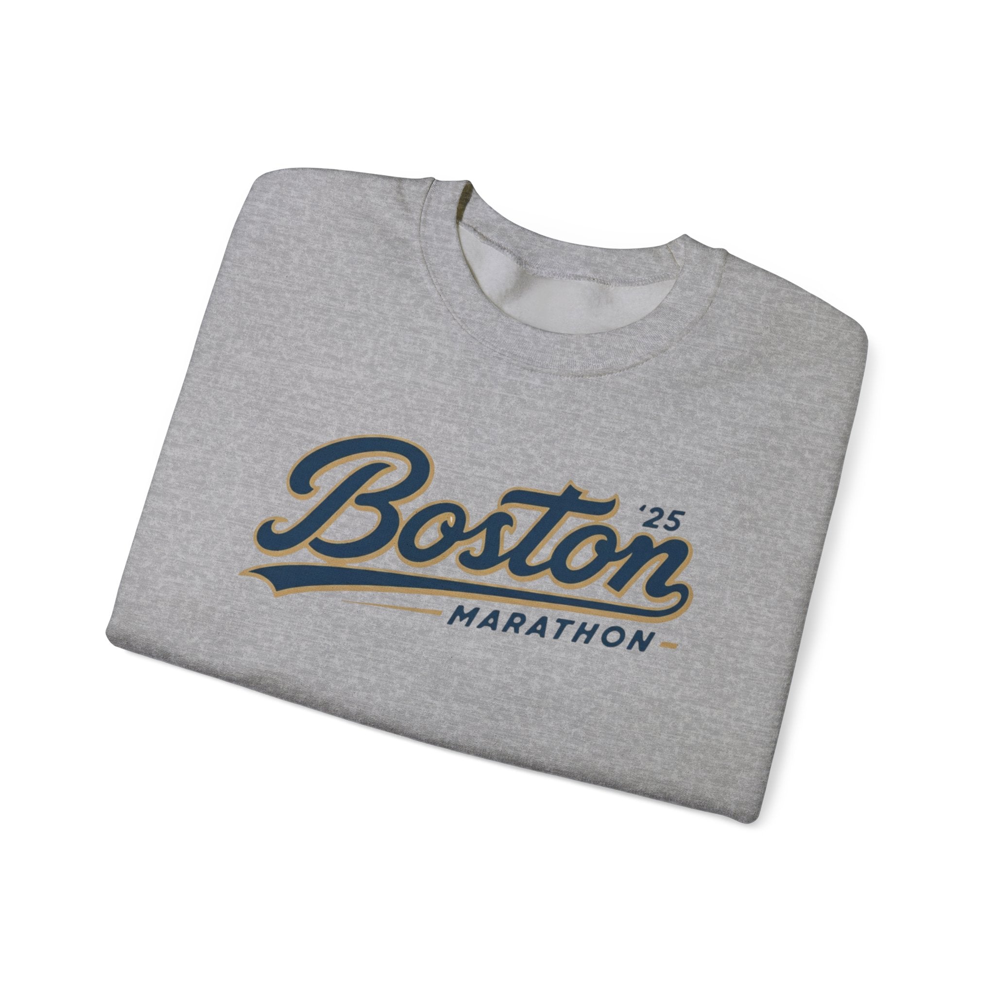 Boston Marathon 25 Crewneck Sweater Light Grey