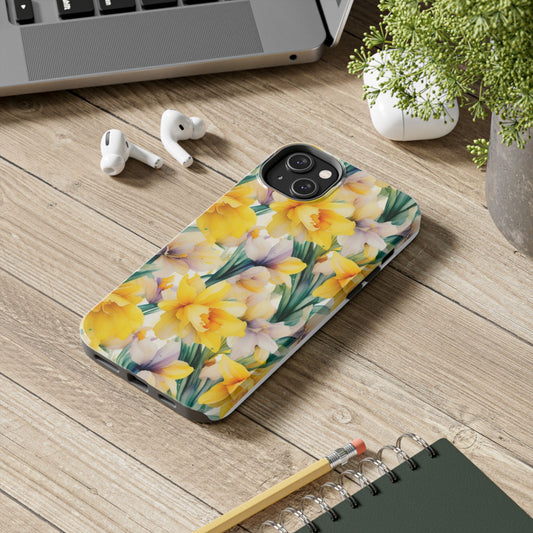 Daffodil Pattern Floral Phone Case