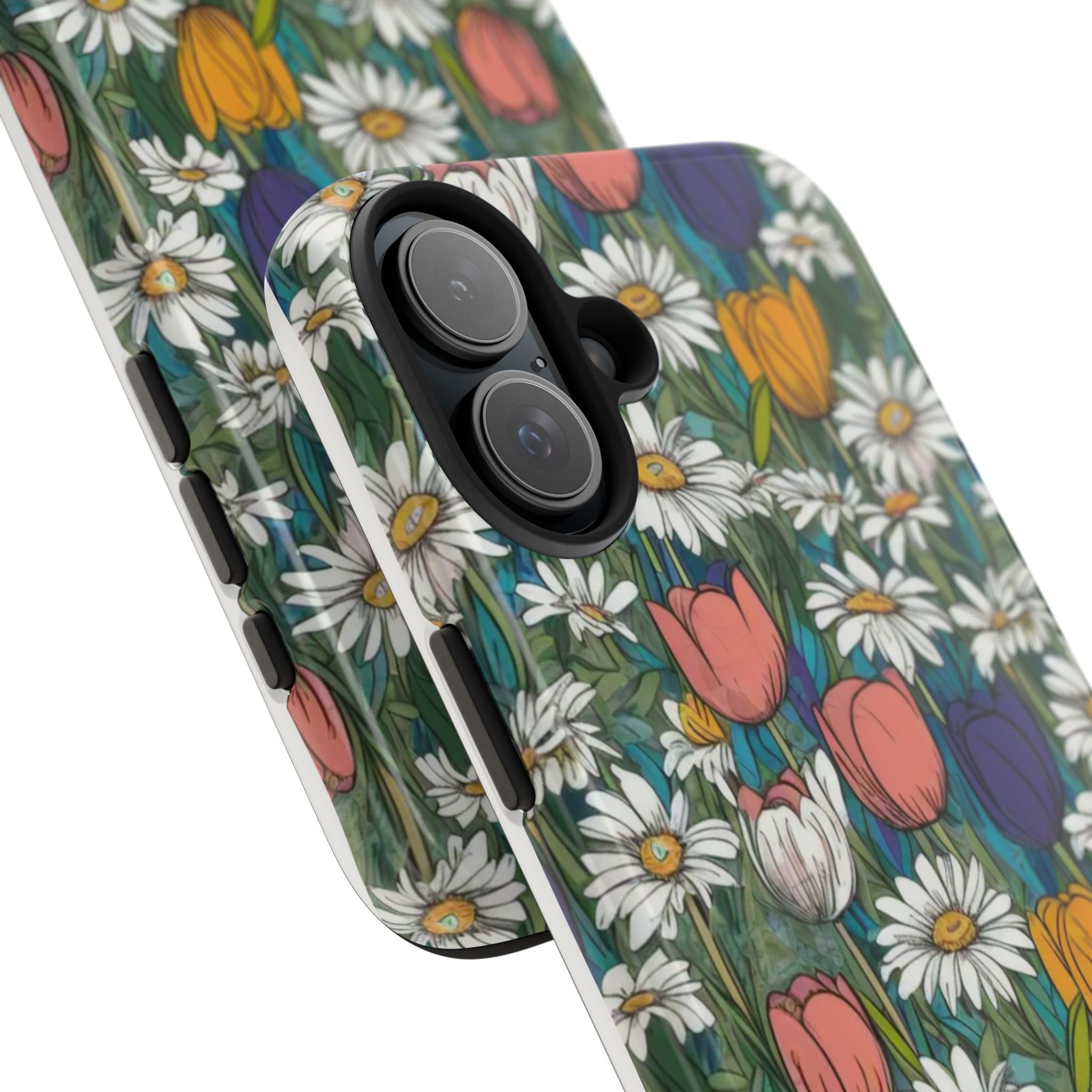 Daffodil and tulip phone case 10