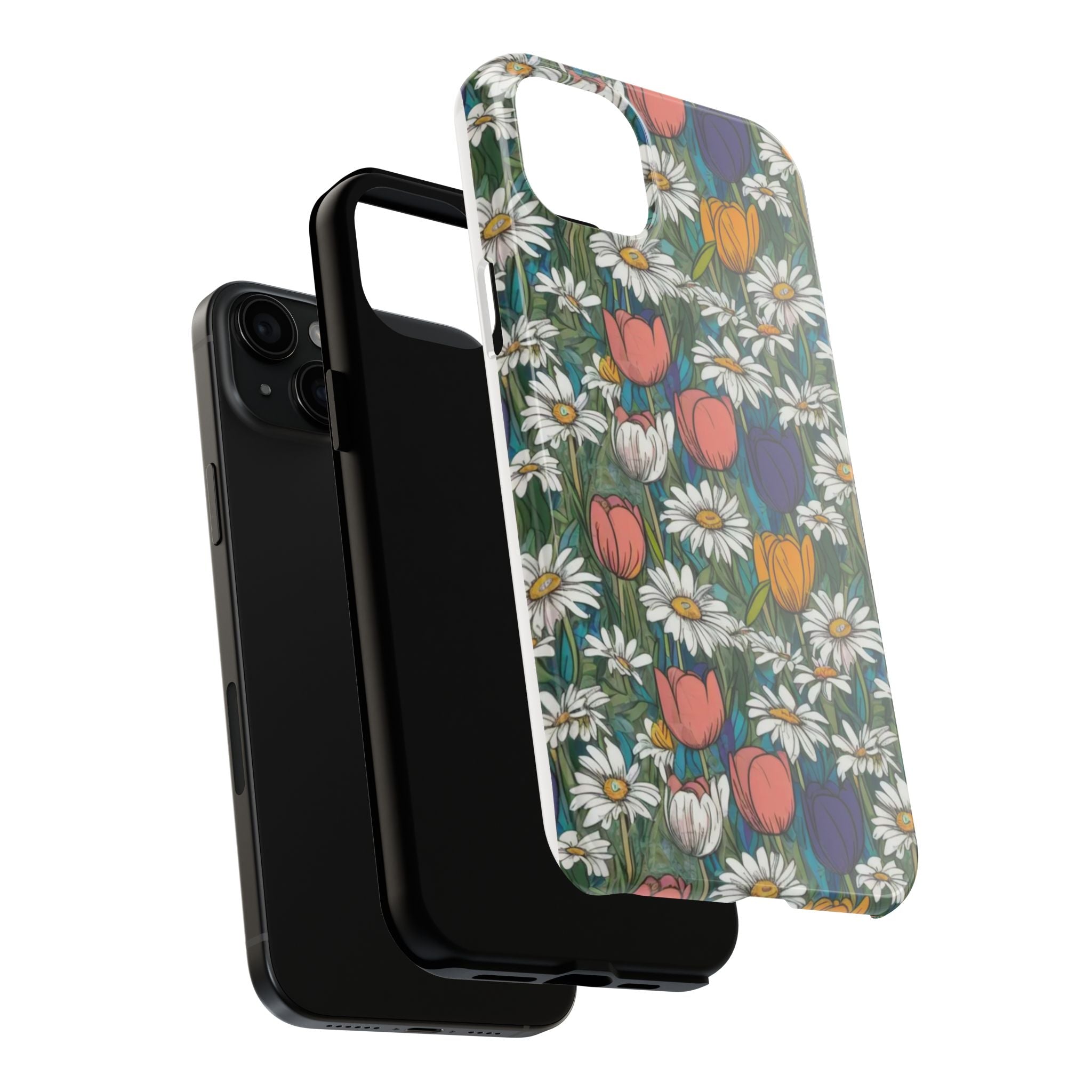 Daffodil and tulip phone case 11