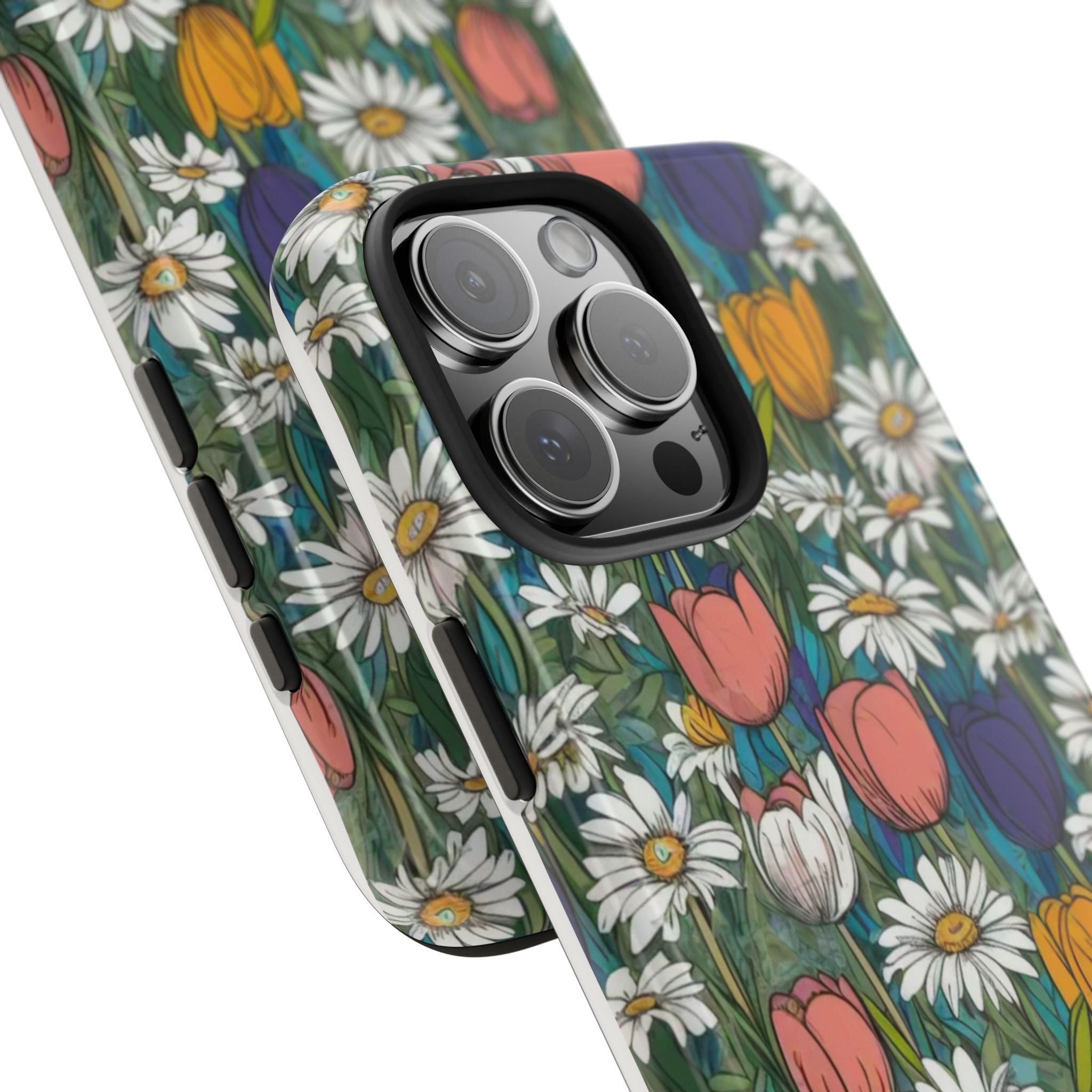 Daffodil and tulip phone case 13