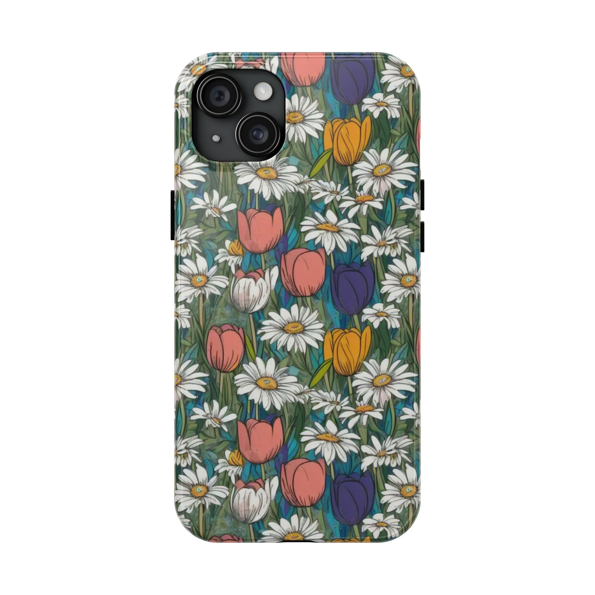 Daffodil and tulip phone case 3