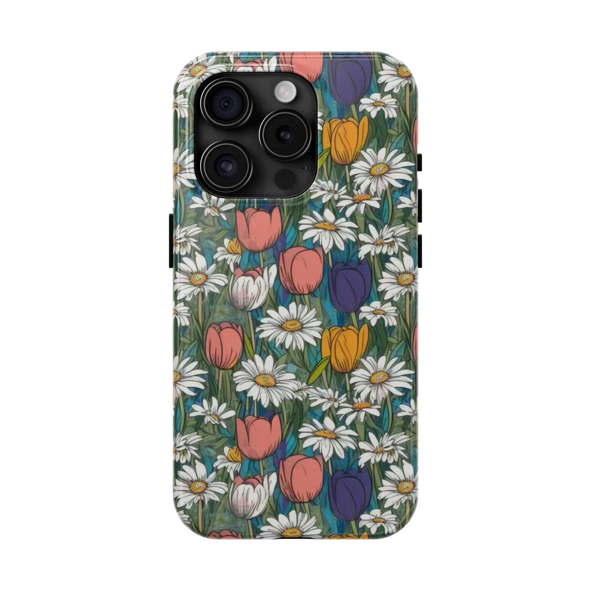 Daffodil and tulip phone case 6