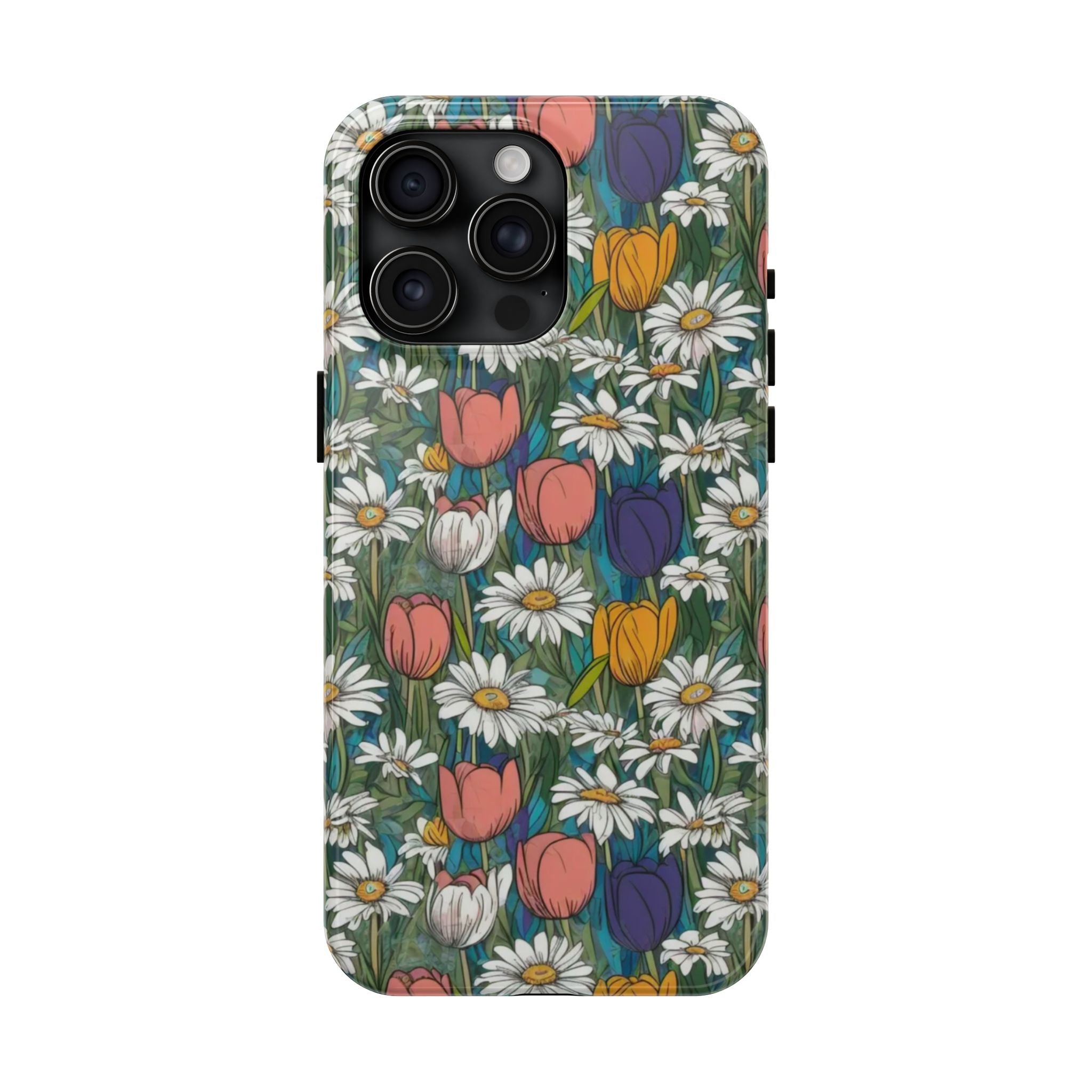 Daffodil and tulip phone case 7