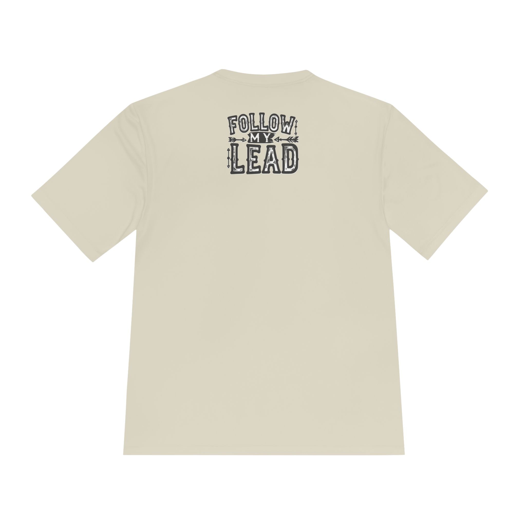 Follow my lead tan t shirt