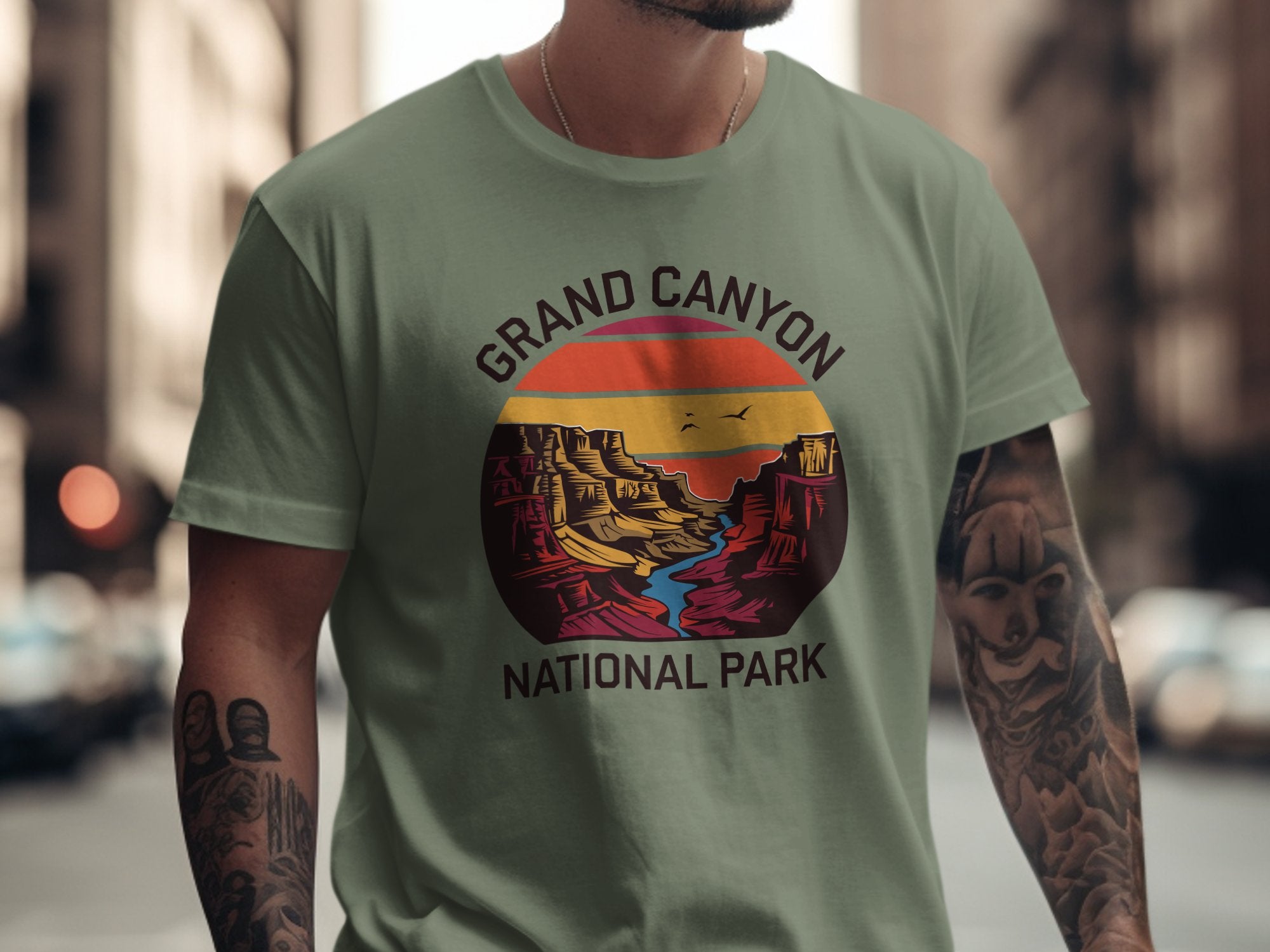 Grand Canyon National Park Light Green T Shirt