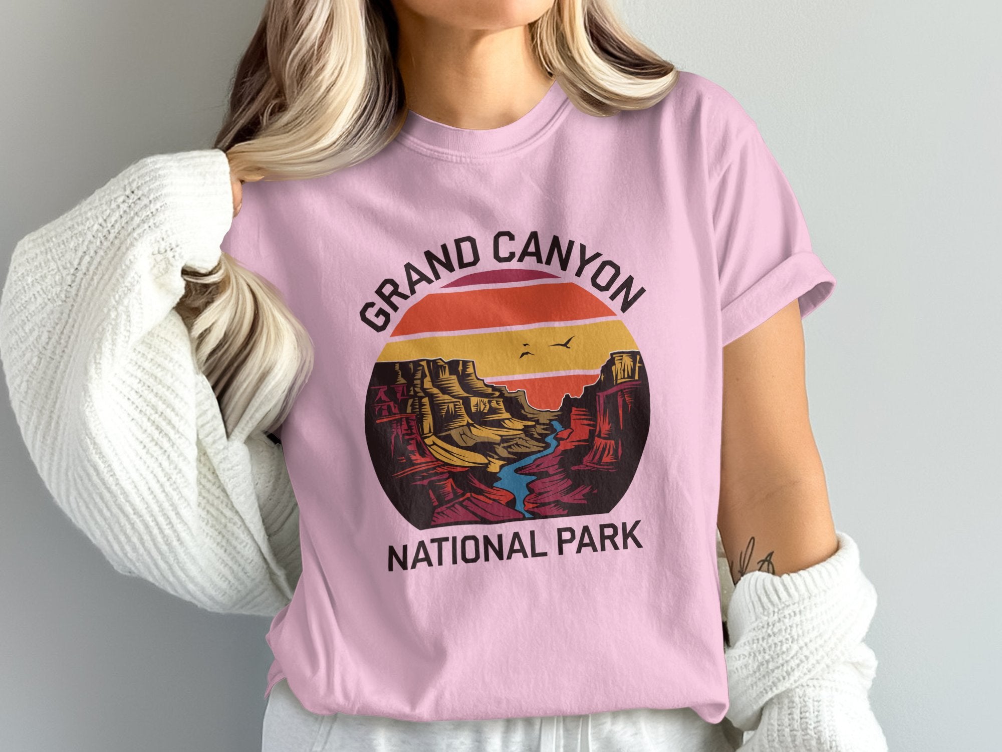 Grand Canyon National Park light pink T Shirt