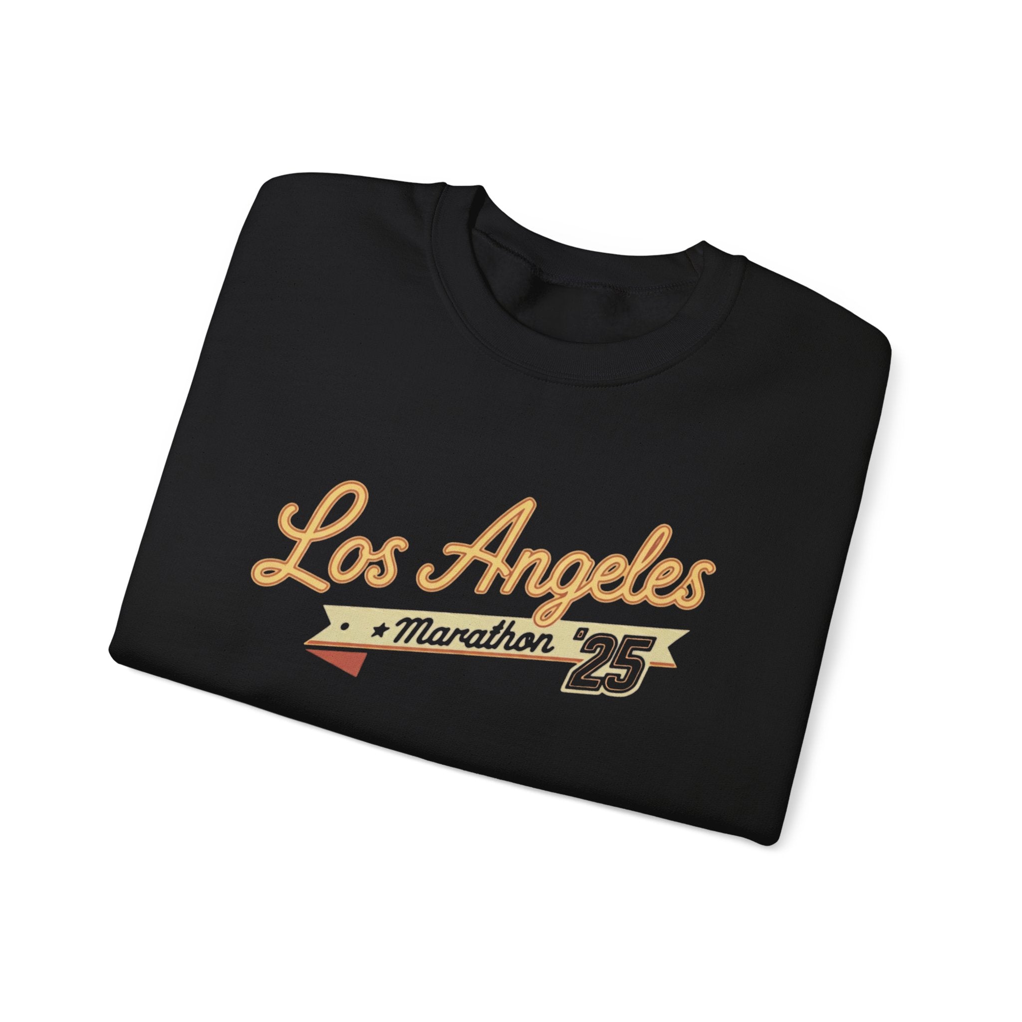 Los Angeles Marathon '25 black crewneck