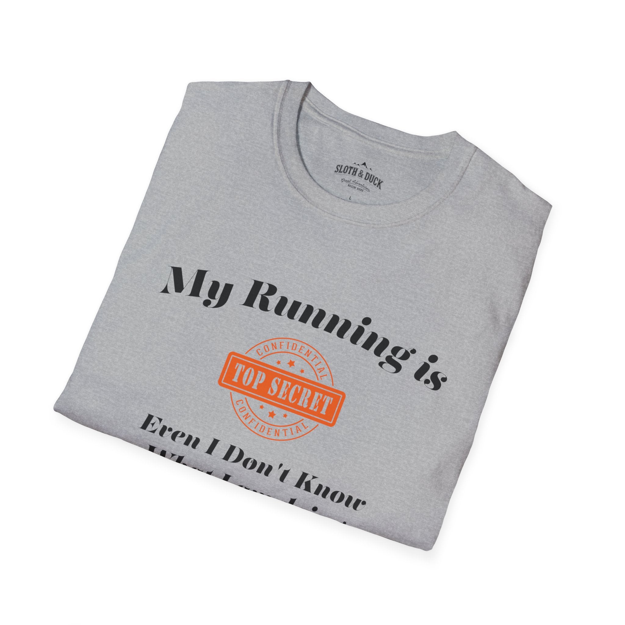 My running is top dark grey t shirt