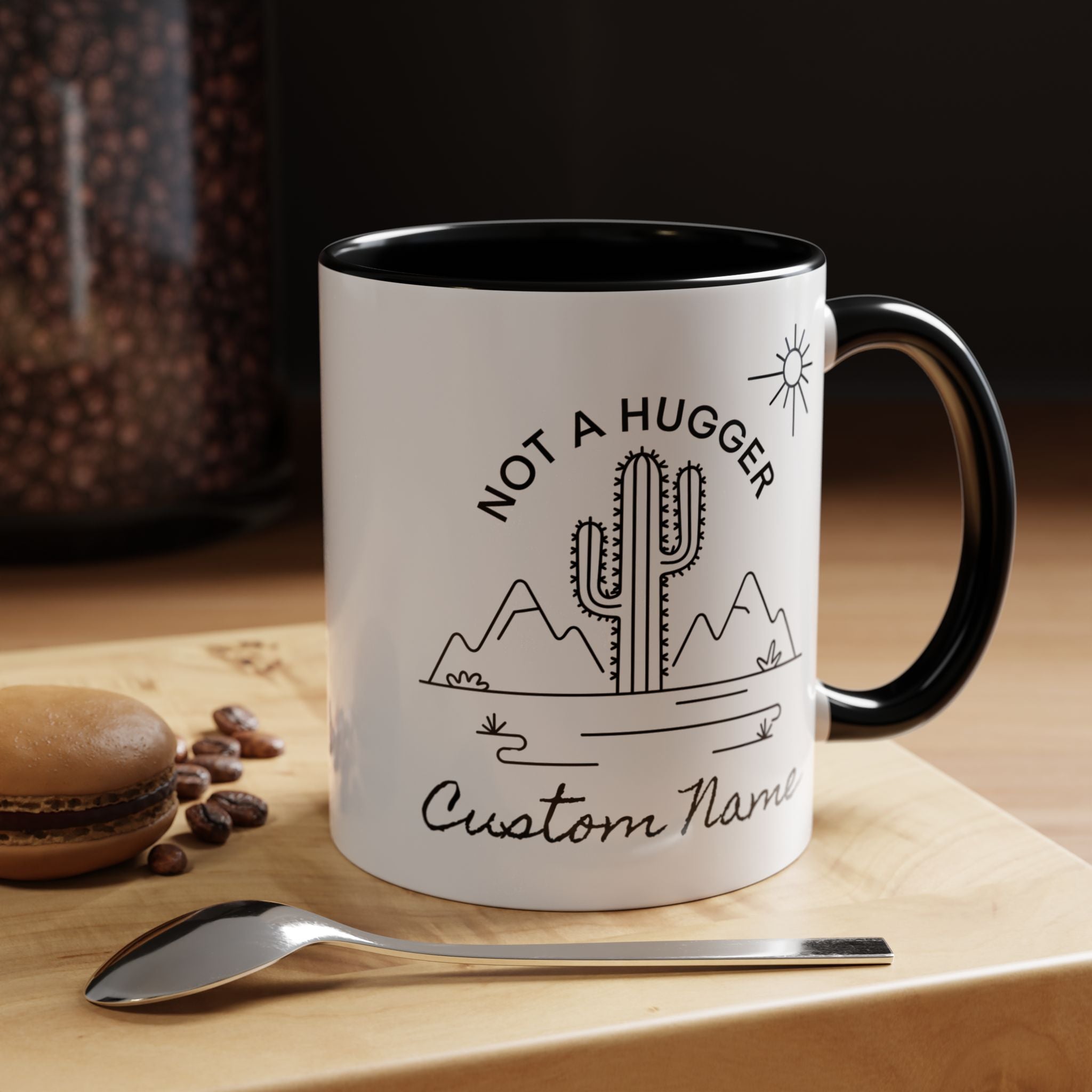 Not_a_Hugger_Cactus_Graphic_Coffee_Mug_Front