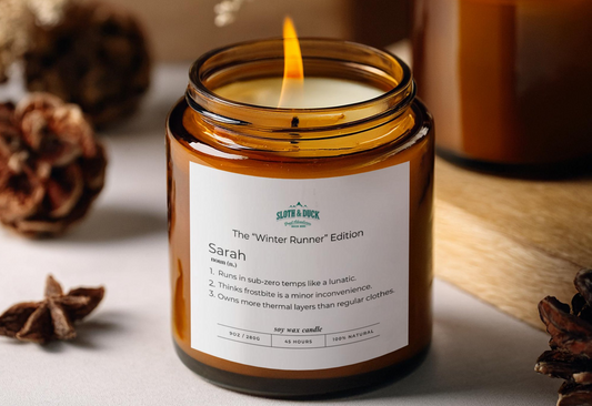 The "Winter Runner" Edition Personalized Scented Candle