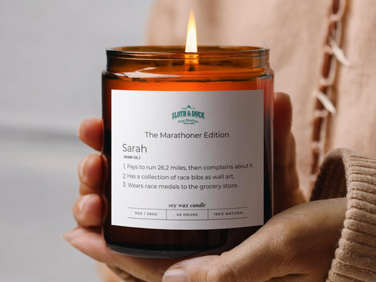 "The Marathon Edition" Personalized Scented Candle