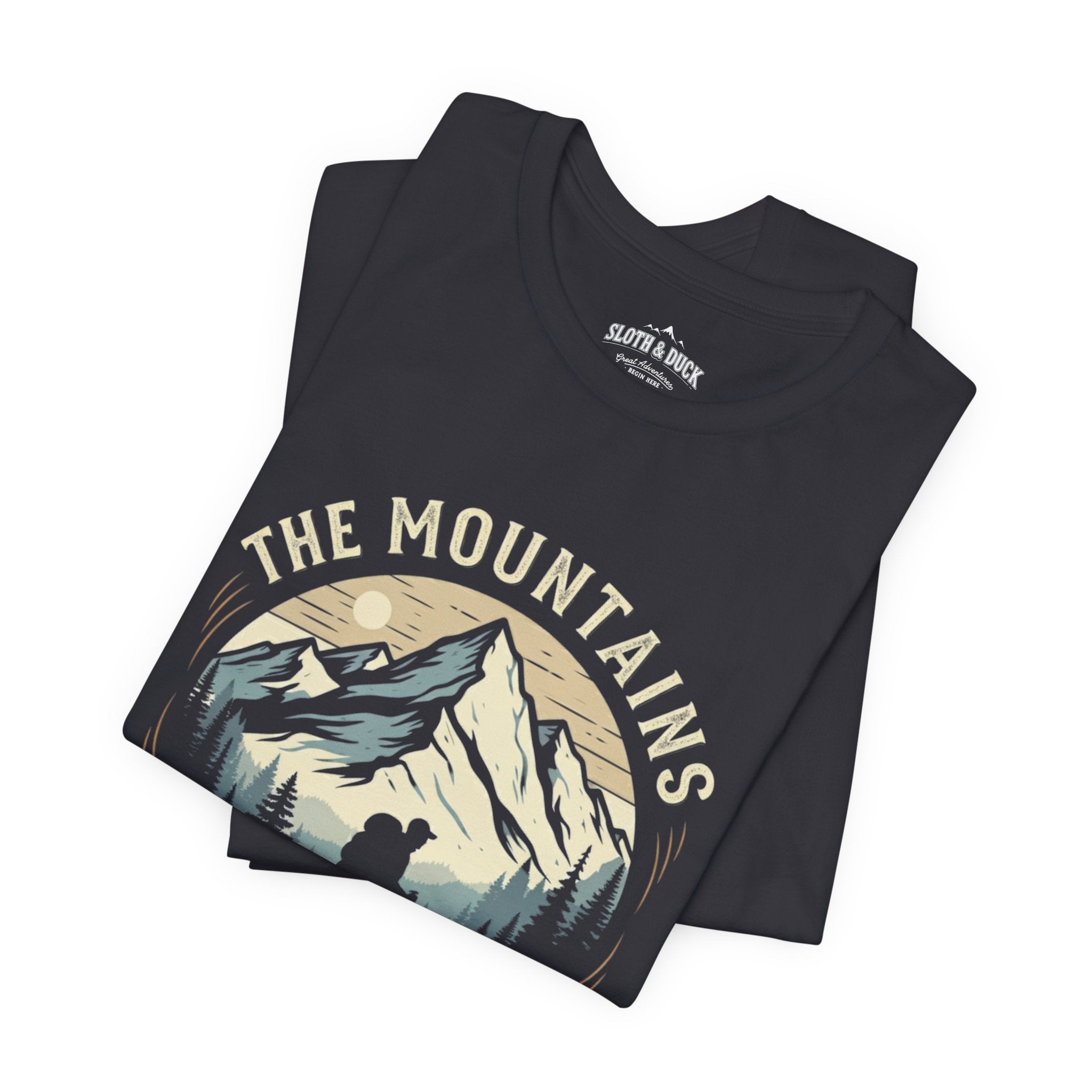 The mountains are calling black shirt