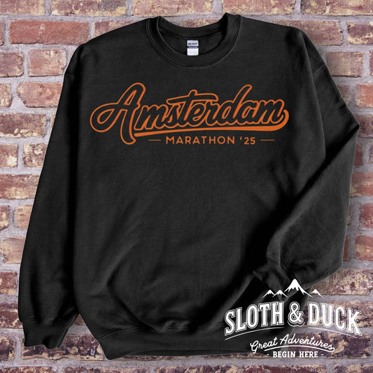 amsterdam marathon 25 sweatshirt crewneck