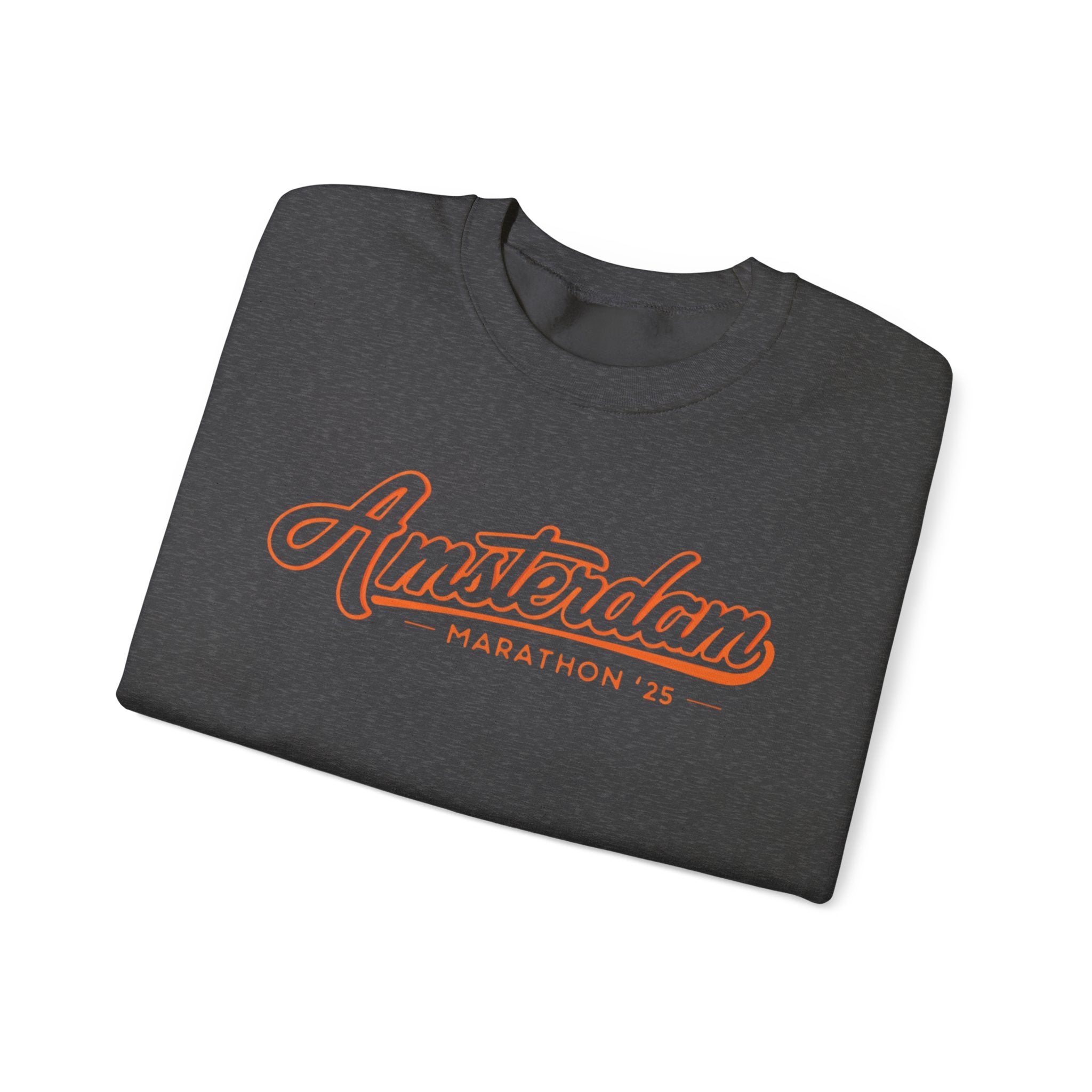 amsterdam marathon 25 sweatshirt crewneck dark grey