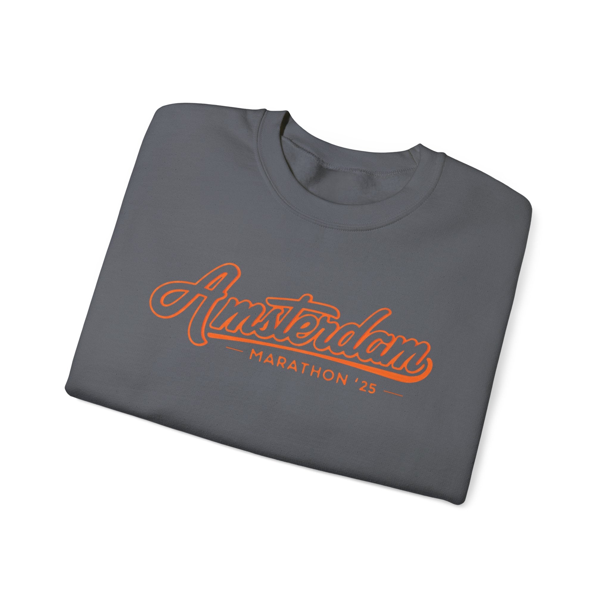 amsterdam marathon 25 sweatshirt crewneck gray