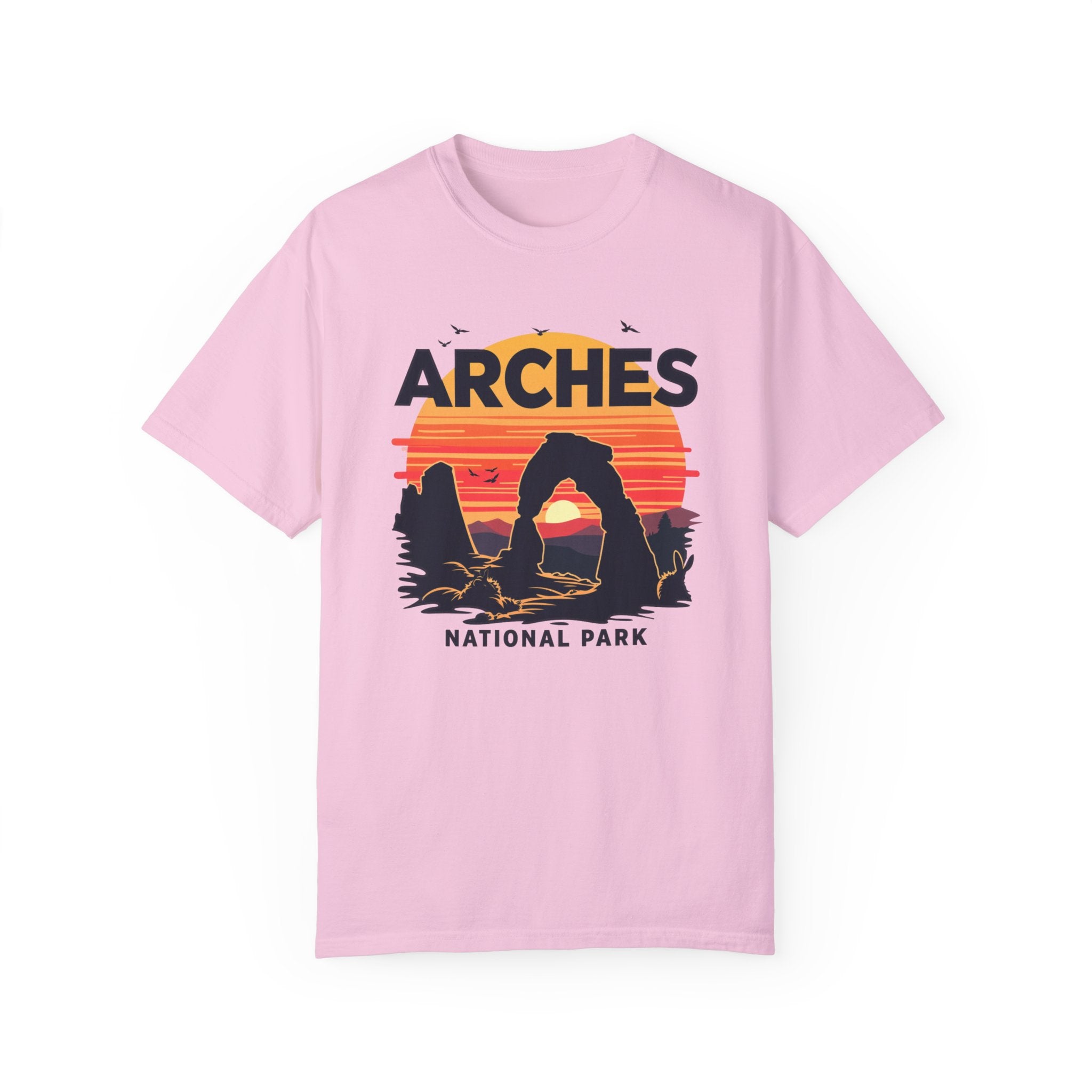 arches national park t shirt pink