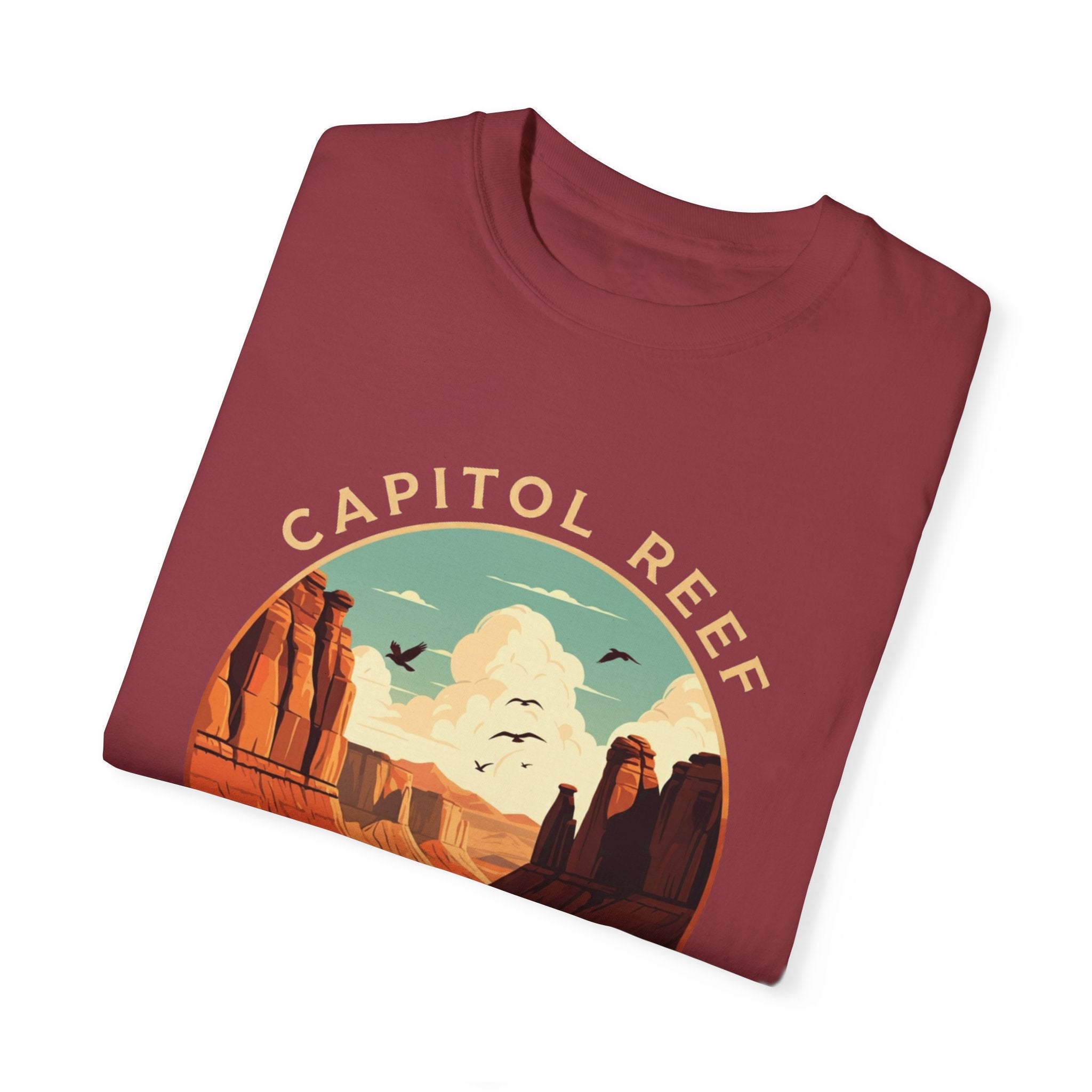 capitol reef national park maroon t shirt