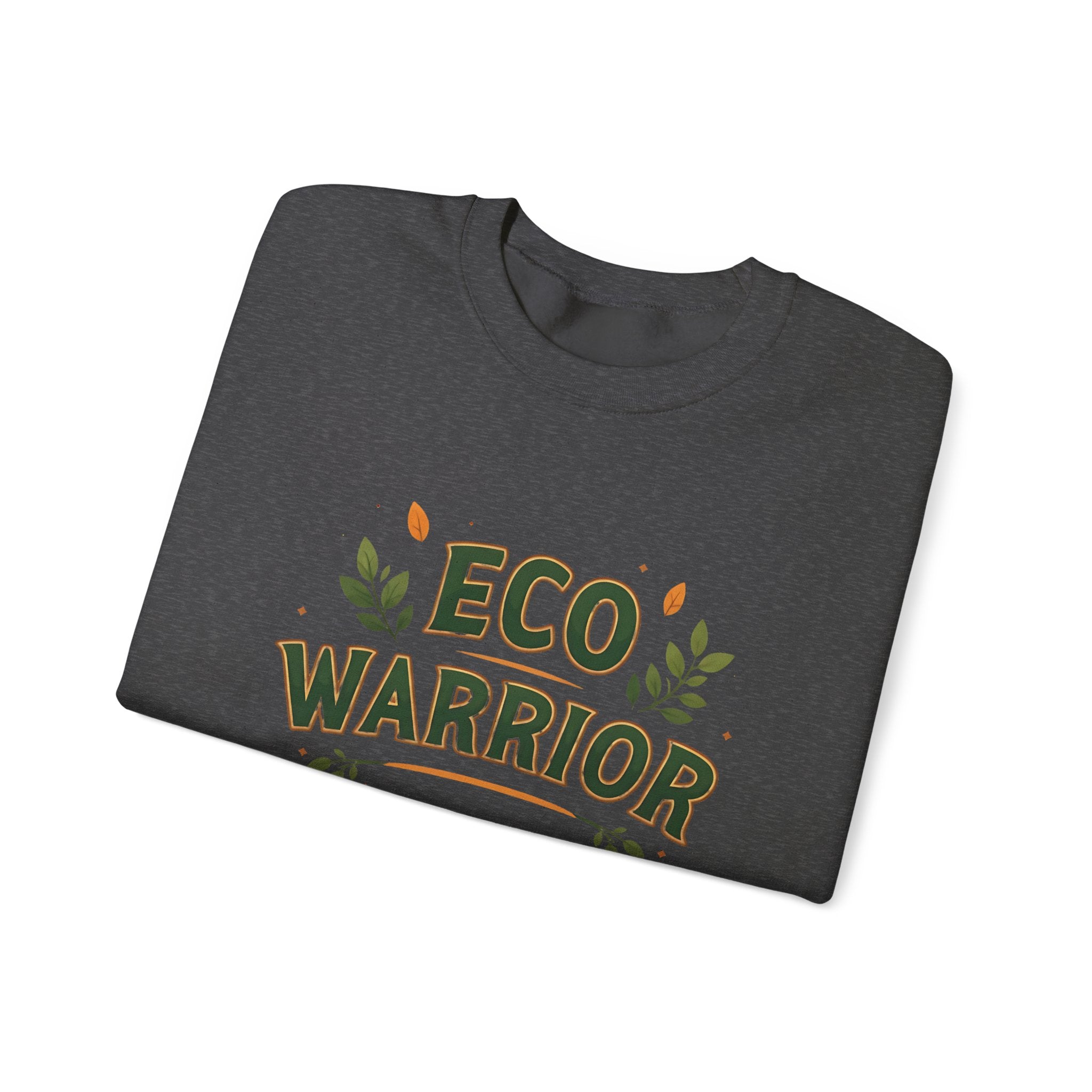 eco warrior dark grey crewneck sweater