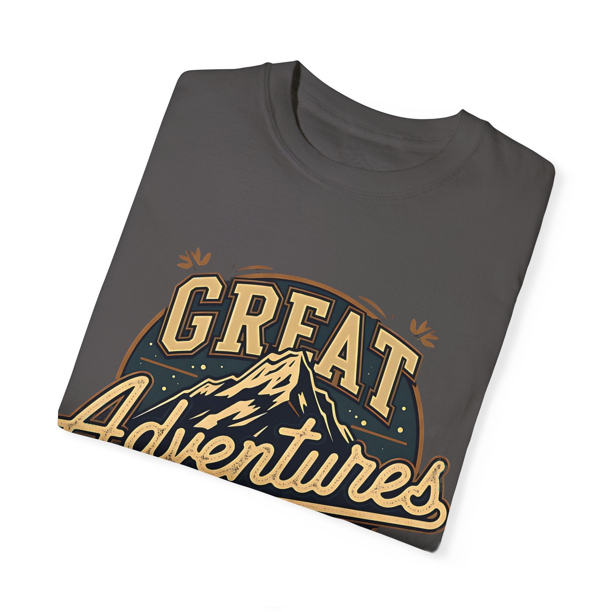 great adventures mountain graphic sport grey t shirt