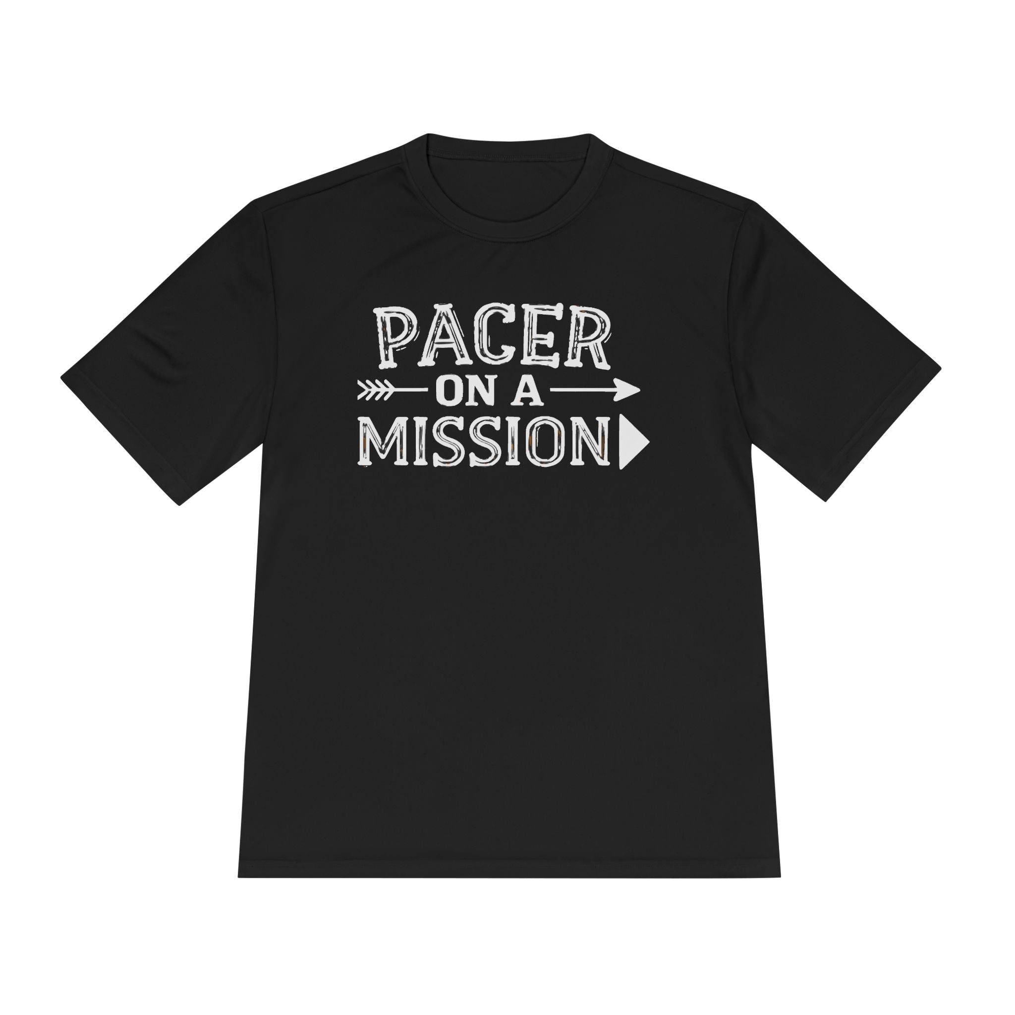 pacer on a mission black t shirt