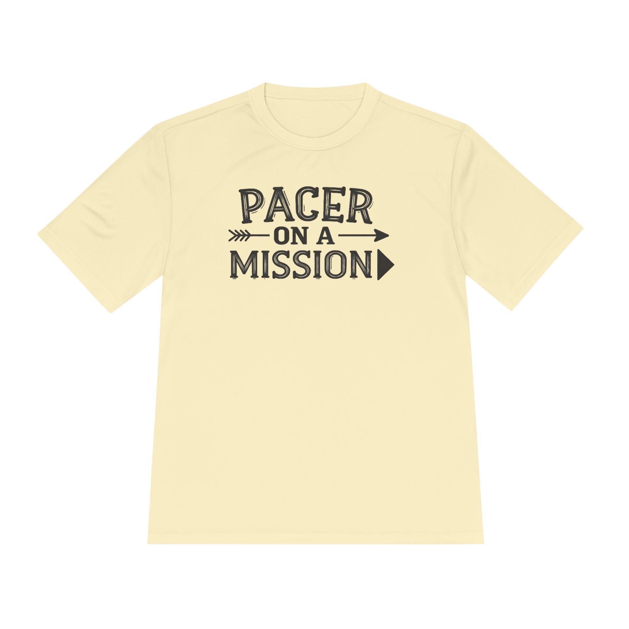 pacer on a mission light yellow shirt