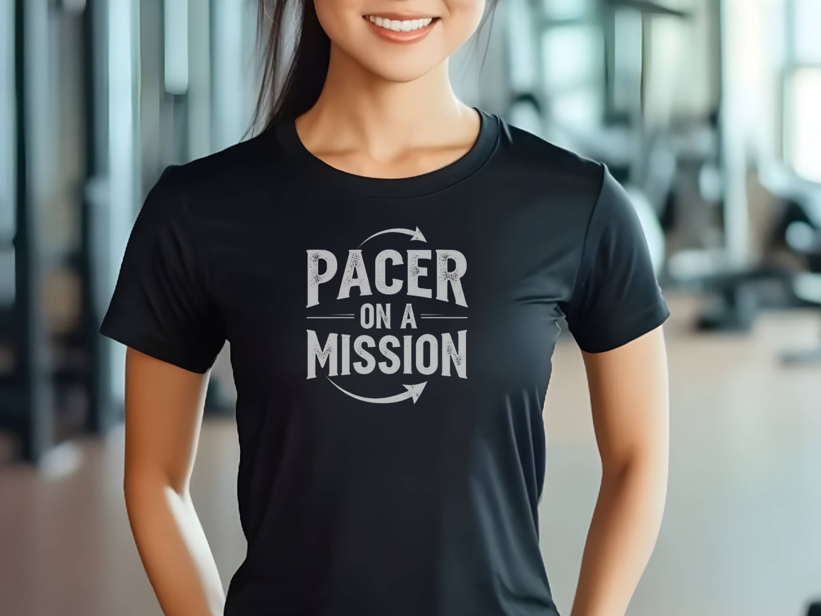 pacer on a mission shirt black