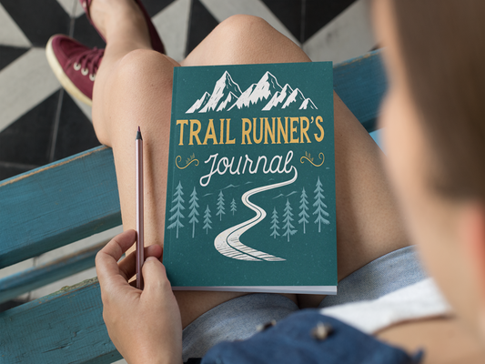 trail runners journal mountain graphic front