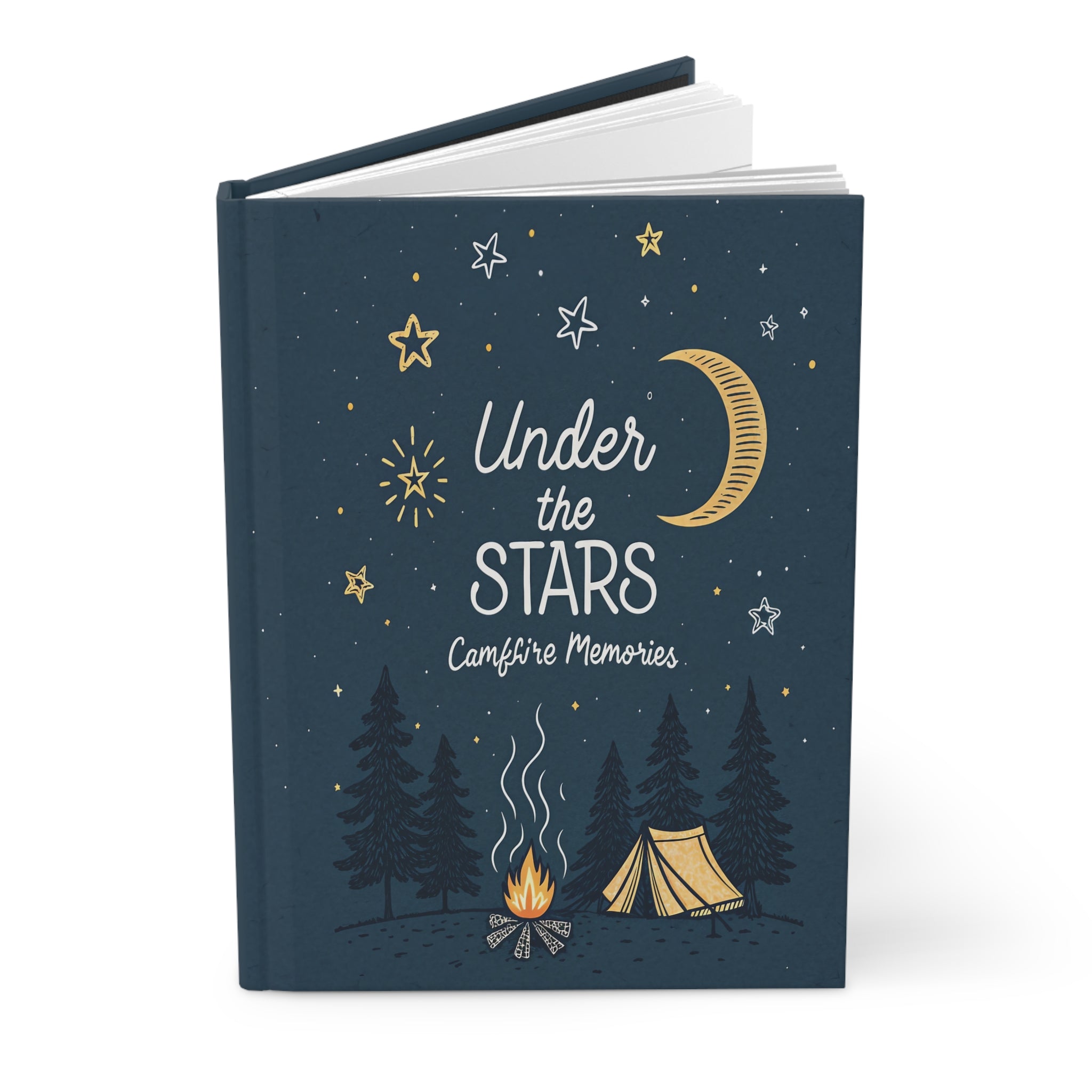 under the stars campfire memories journal cover