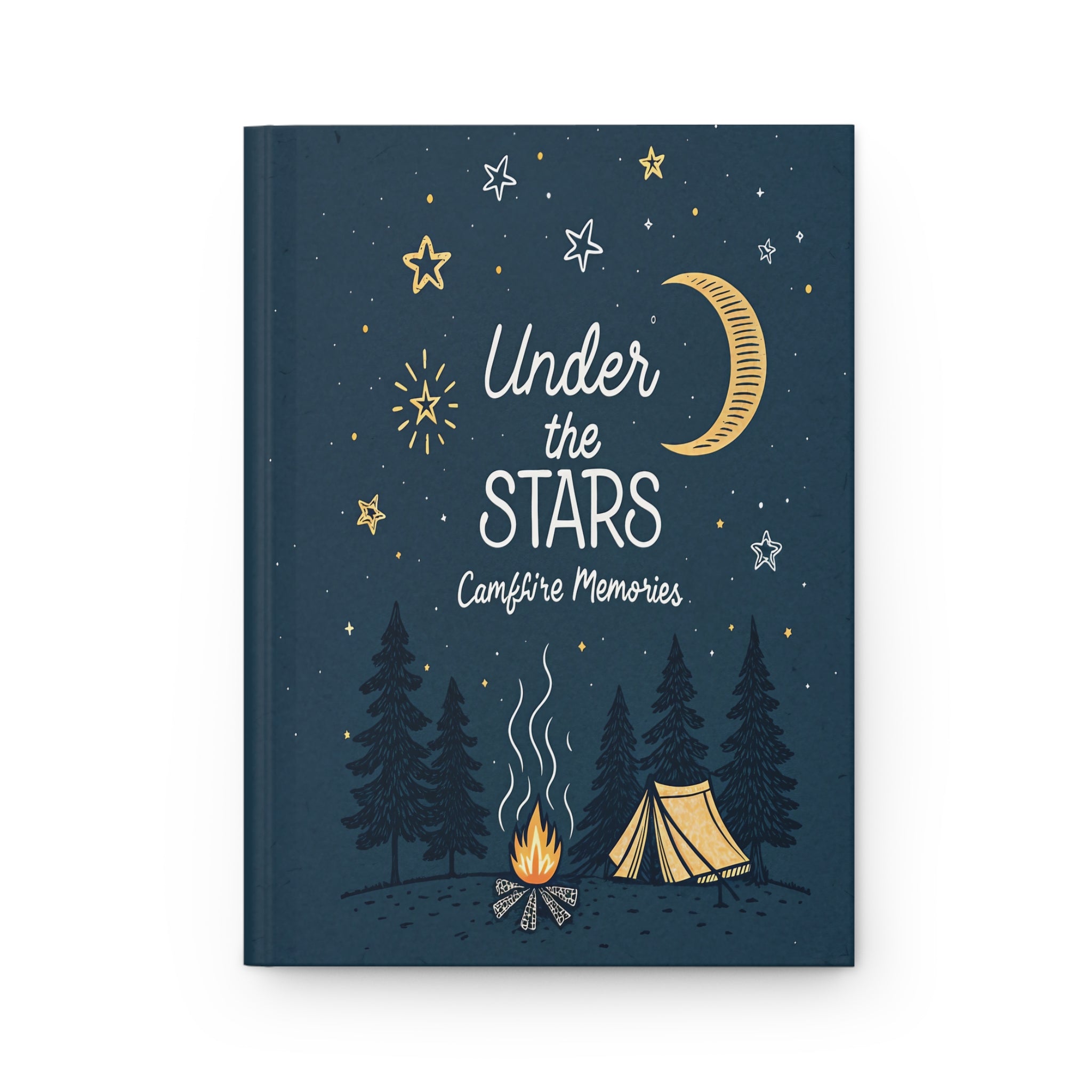 under the stars campfire memories journal front