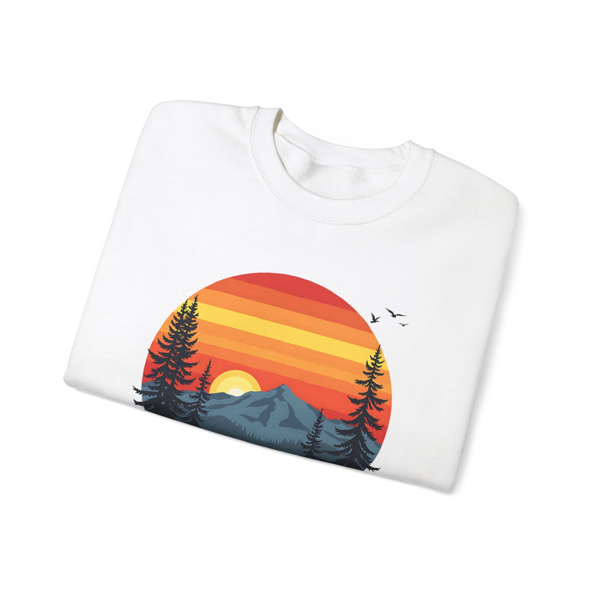 yellowstone national park crewneck white